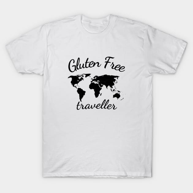 Gluten Free Traveller, World Traveller T-Shirt by Gluten Free Traveller